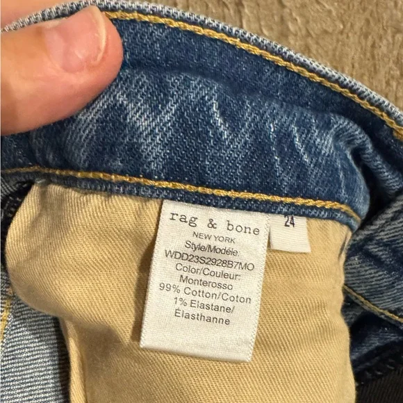 Rag & Bone Peyton Boot Cut Jeans in Monterosso. - Picture 10 of 12